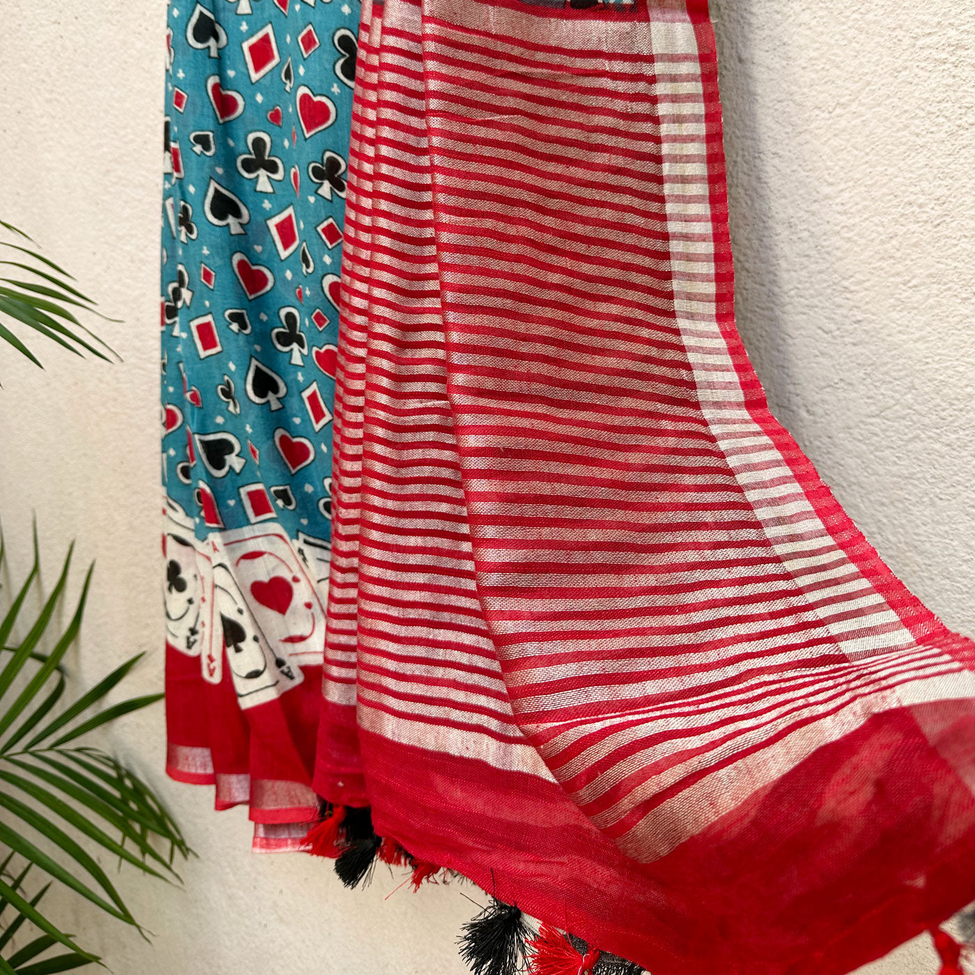 Vegas Poker Night Cotton Saree