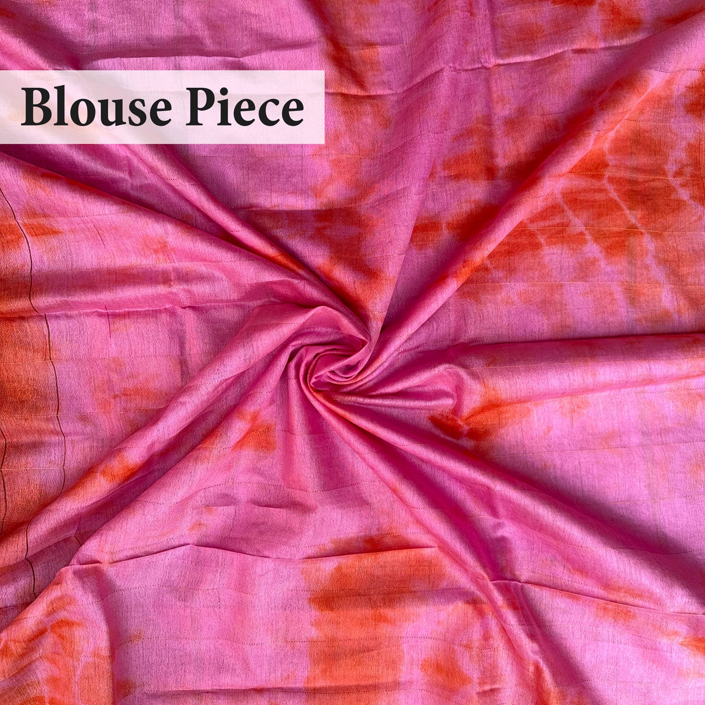 Violet Rose Shibori Cotton Silk Saree