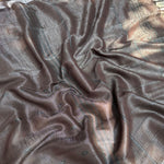 Load image into Gallery viewer, Walnut Brown Cotton Metallic Saree
