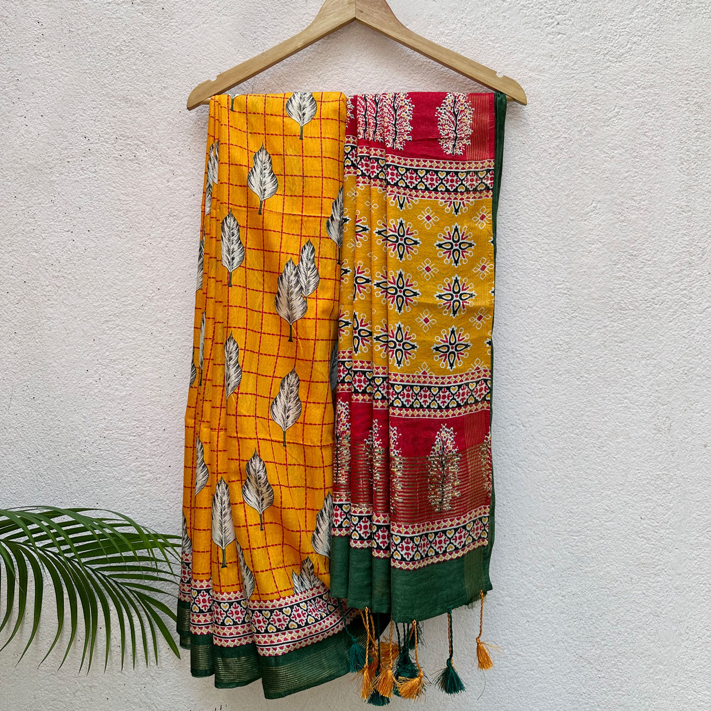 Willowbank Cotton Viscose Printed Saree