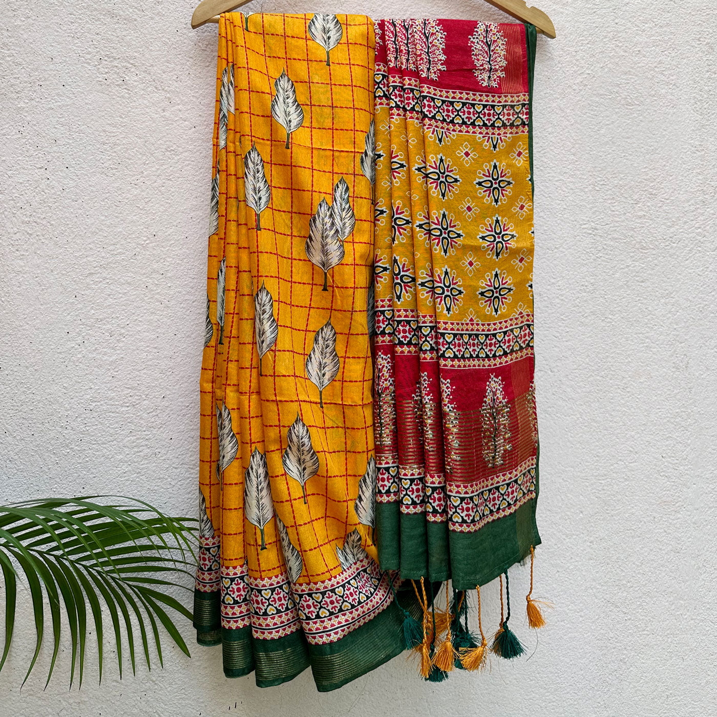 Willowbank Cotton Viscose Printed Saree