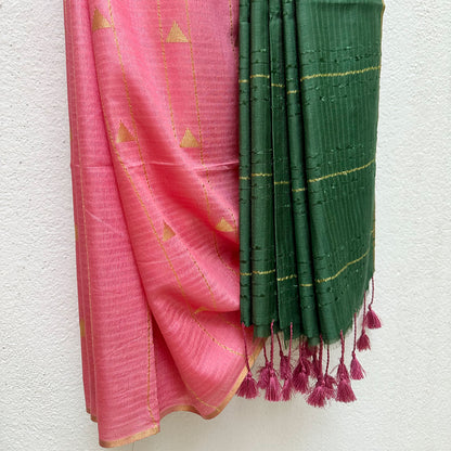 Willowherb Cotton Silk Saree