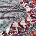 Load image into Gallery viewer, Wind Chime Handblock Cotton Viscose Silk Saree
