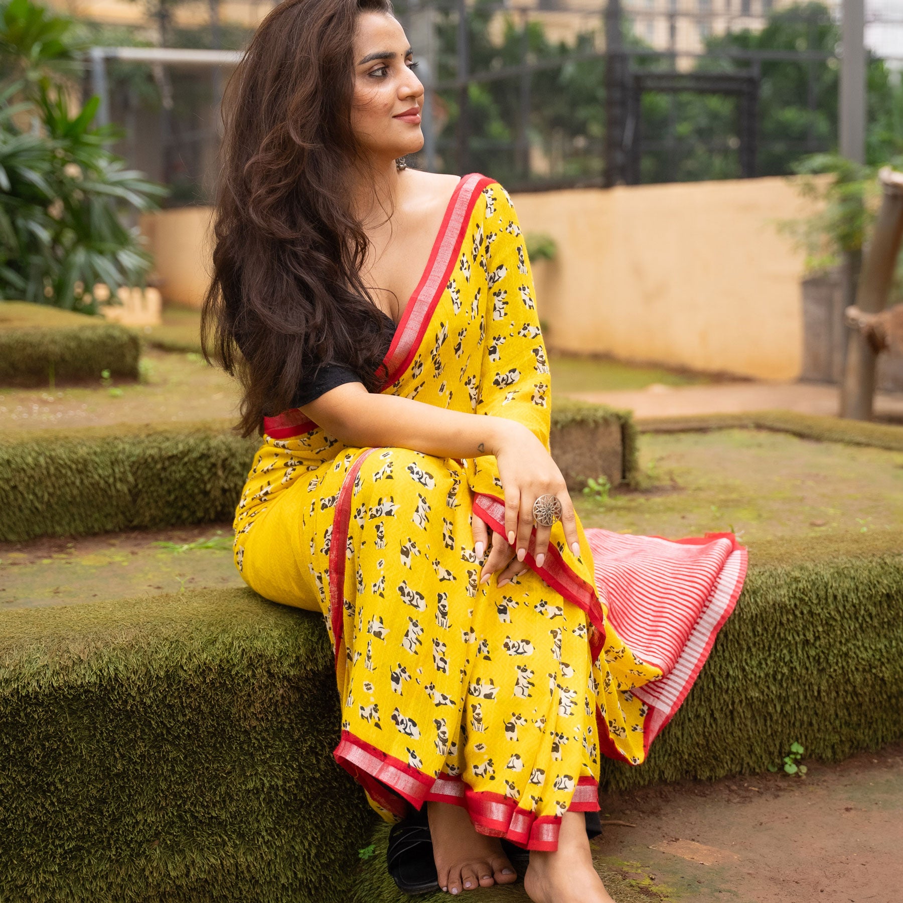 Woof Woof Cotton Saree
