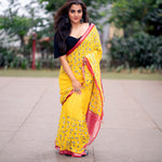 Load image into Gallery viewer, Woof Woof Cotton Saree
