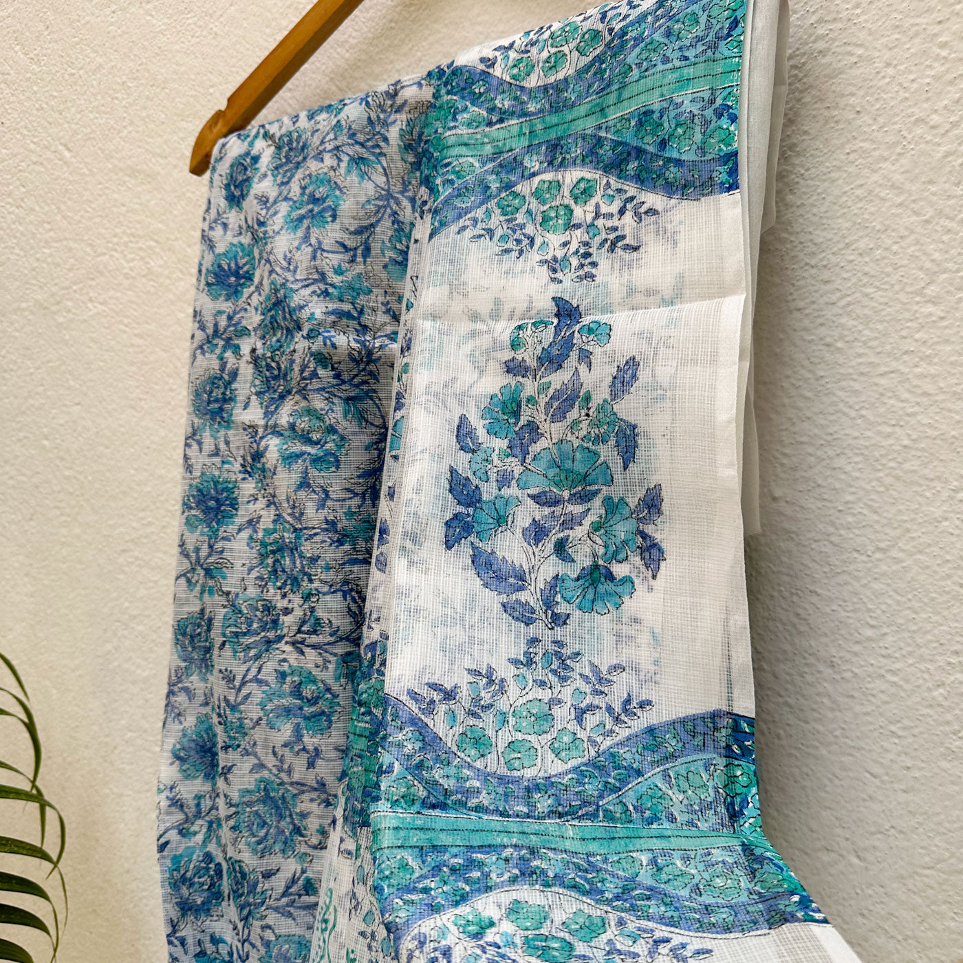 Yashodhara Handblock Kota Doria Saree
