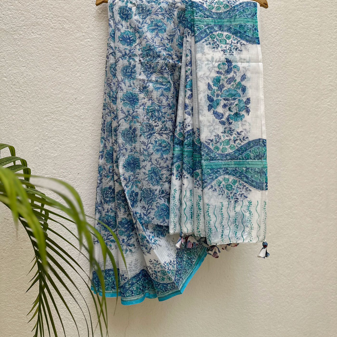 Yashodhara Handblock Kota Doria Saree