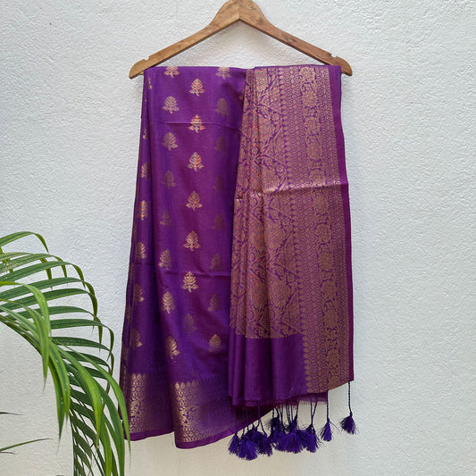 Zara Jacquard Cotton Silk Saree