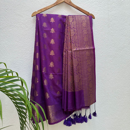 Zara Jacquard Cotton Silk Saree