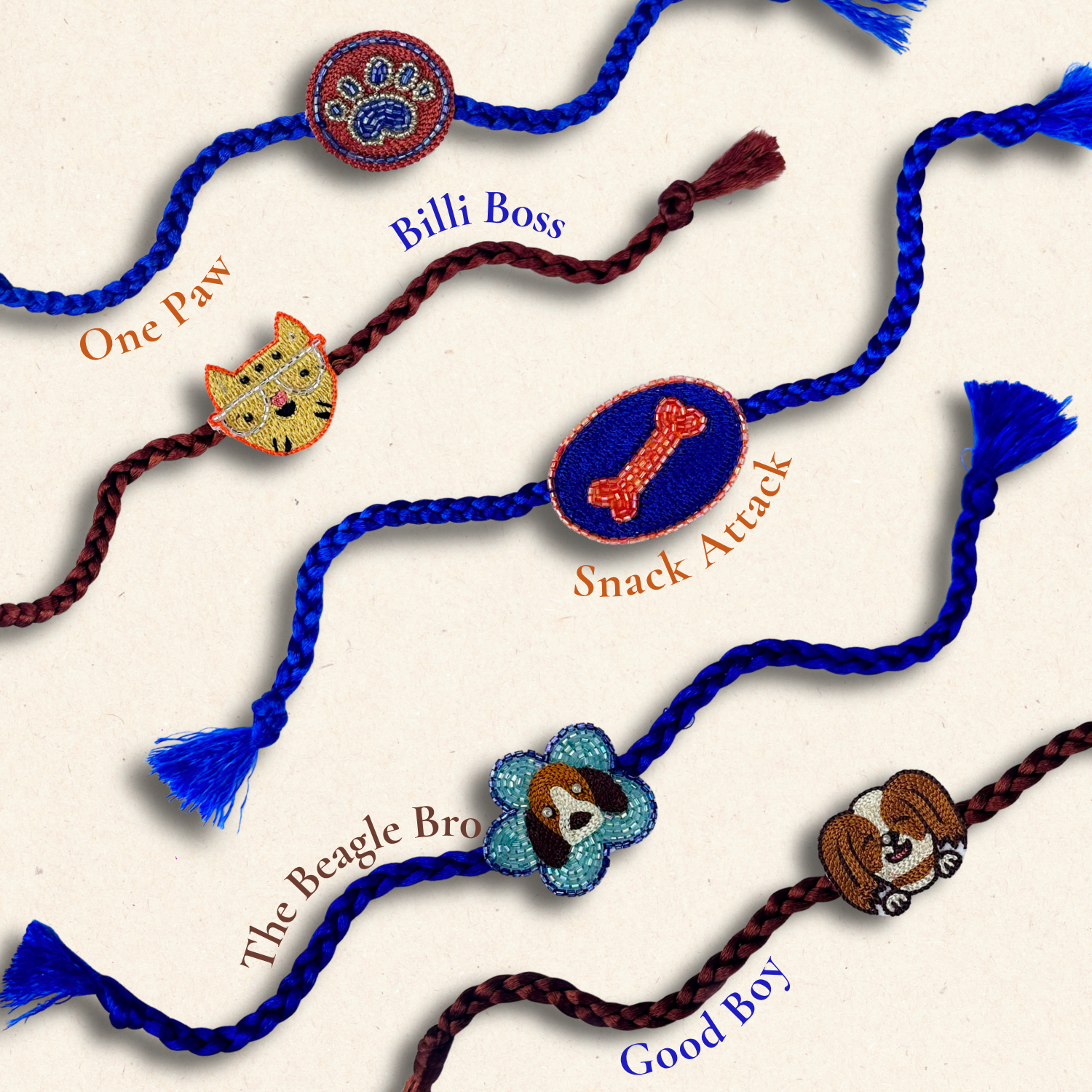 Cat and Dog Lover Handmade Rakhi Collection