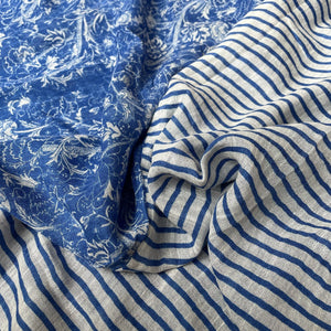 Printed Blue Saree