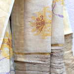 Load image into Gallery viewer, Freesia Bloom Embroidered Tussar Georgette Silk Saree
