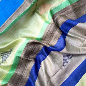 Gopika Raag Handwoven Tussar Dupion Silk Saree
