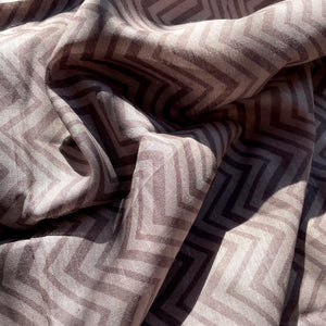 Teal Blue Argyle Organic Linen Saree