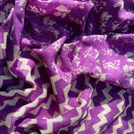 Load image into Gallery viewer, Royal Purple Organic Linen Saree
