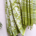 Load image into Gallery viewer, Wild Lime Organic Linen Saree

