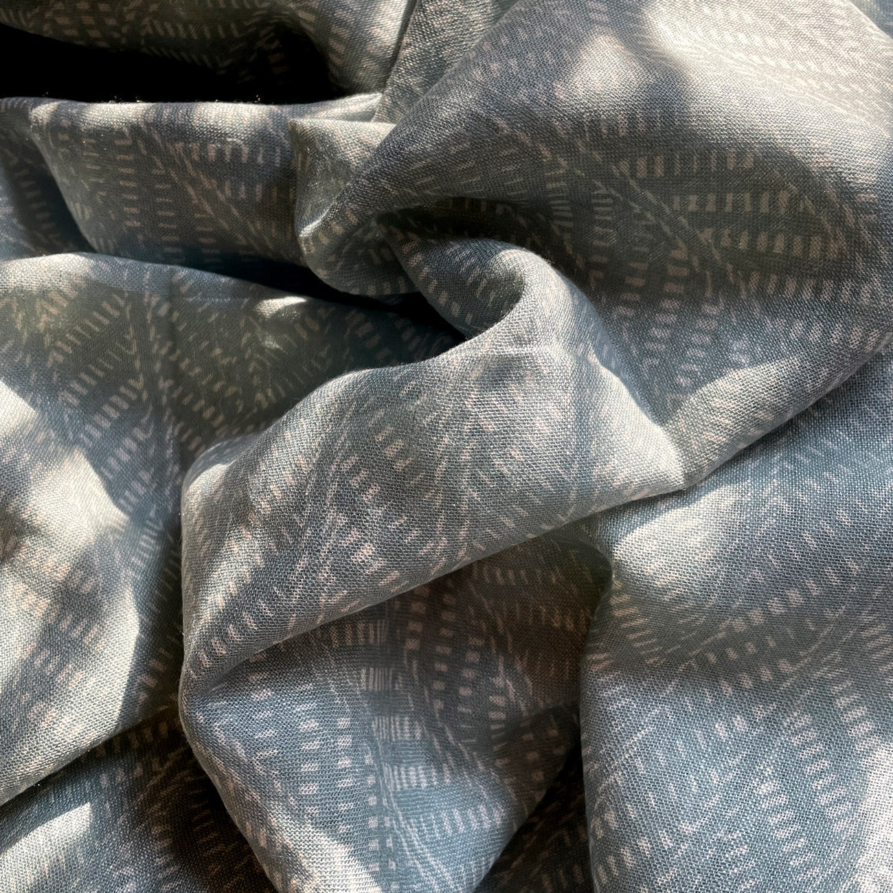 Cloudburst Organic Linen Saree